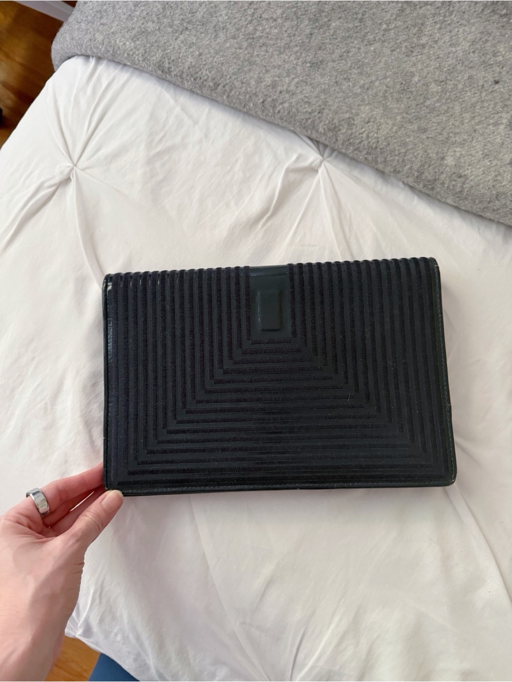 Jay Herbert 90s Vintage Navy Blue Clutch
